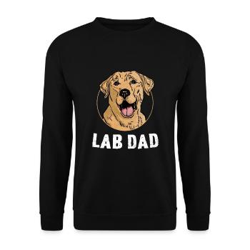Lab Dad Labrador Retriever Labradors Dog Retriever - Sweat-shirt Unisexe - noir - Devant - Alina (178cm) & Michal (187cm)