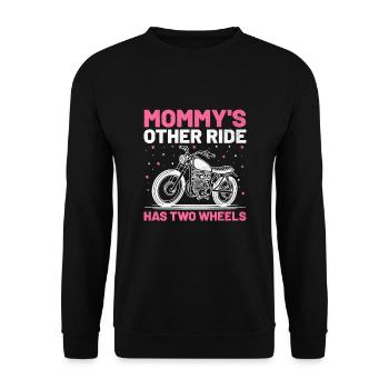 Mommy's Other Ride Has Two Wheels Motorcycle Motor - Unisex Sweatshirt - black - Front - Alina (178cm) & Michal (187cm)