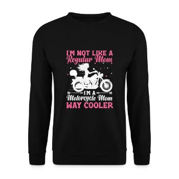 Je ne suis pas comme une maman ordinaire, je suis une maman à moto - Sweat-shirt Unisexe - noir - Devant - Alina (178cm) & Michal (187cm)