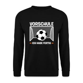 Kindergarten Vorschule Vorschulpädagoge Geschenk - Unisex Pullover - Schwarz - Vorne - Alina (178cm) & Michal (187cm)