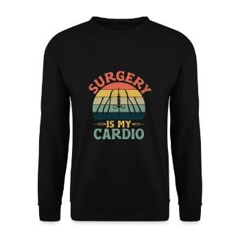 Chirurgie ist mein Herzchirurg Chirurgischer Arzt Surge - Unisex Pullover - Schwarz - Vorne - Alina (178cm) & Michal (187cm)
