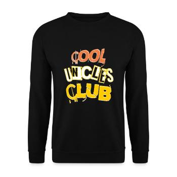 Cool Uncles Club Soon To Be Uncle Funny Saying - Unisex Sweatshirt - black - Front - Alina (178cm) & Michal (187cm)