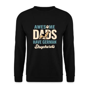 Tolle Väter haben Deutsche Schäferhunde Hundeliebhaber Germa - Unisex Pullover - Schwarz - Vorne - Alina (178cm) & Michal (187cm)