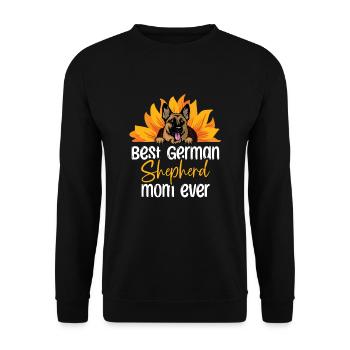 Best German Shepherd Mom Ever Dog Lover GSD - Unisex Sweatshirt - black - Front - Alina (178cm) & Michal (187cm)