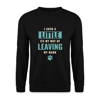 Its My Way Of Leaving My Mark German Shepherd Dog - Unisex Sweatshirt - black - Front - Alina (178cm) & Michal (187cm)