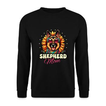 Shepherd Mom German Shepherd Dog Lover Shepherds G - Unisex Sweatshirt - black - Front - Alina (178cm) & Michal (187cm)