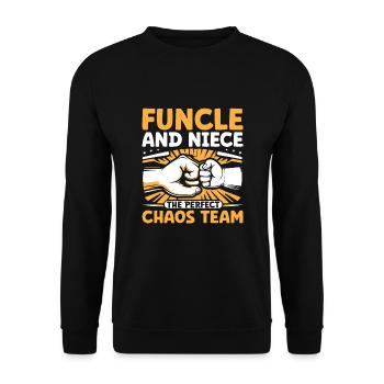 Funcle And Niece The Perfect Chaos Team Uncle Fami - Sweat-shirt Unisexe - noir - Devant - Alina (178cm) & Michal (187cm)