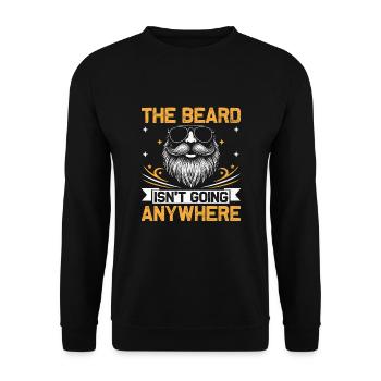 La barbe ne va nulle part Barbes Poils du visage - Sweat-shirt Unisexe - noir - Devant - Alina (178cm) & Michal (187cm)