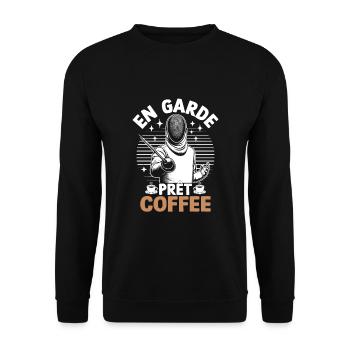En Garde Fechter Fechter - Unisex Pullover - Schwarz - Vorne - Alina (178cm) & Michal (187cm)