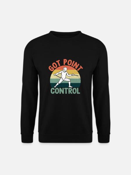 Fik Point Control Hegn Hegn Sværd Fægter - Unisex sweater - sort
