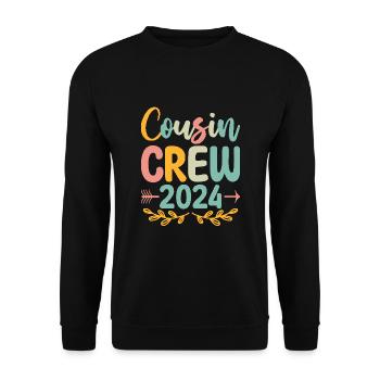 Cousin Crew 2024 Pregnancy Announcement Family - Unisex Sweatshirt - black - Front - Alina (178cm) & Michal (187cm)