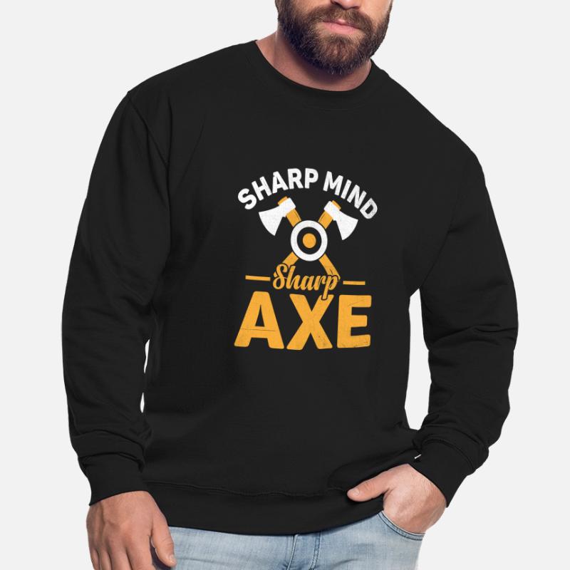 Sharp Mind Sharp Axe Throwing Hatchet Thrower Sweat-shirt Unisexe
