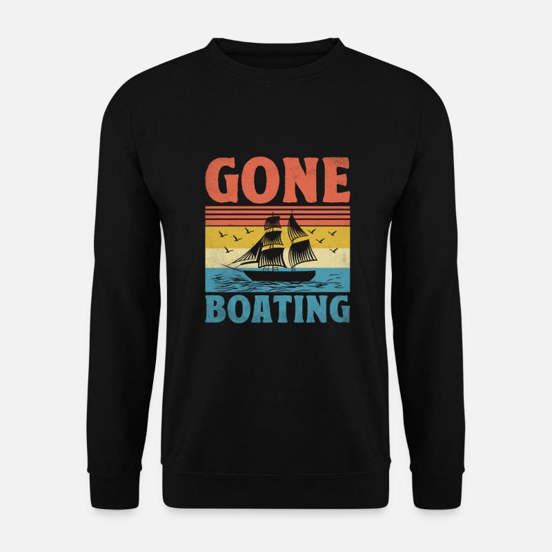 Gone Boating Paddle Boat - Unisex Sweatshirt - black