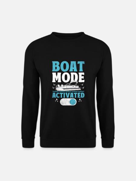 Boat Mode Activated Paddle Boat - Unisex Sweatshirt - black