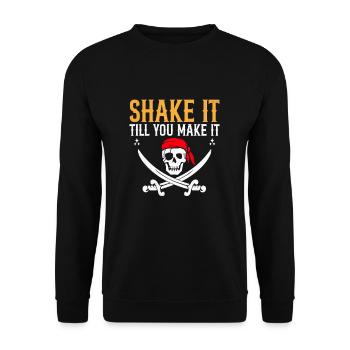 Shake It Till You Make It For Dancing Dancer - Unisex Sweatshirt - black - Front - Alina (178cm) & Michal (187cm)