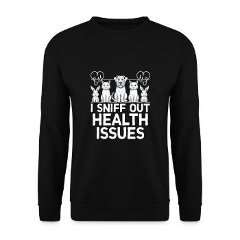 Je renifle les problèmes de santé Verterinarian Animal - Sweat-shirt Unisexe - noir - Devant - Alina (178cm) & Michal (187cm)