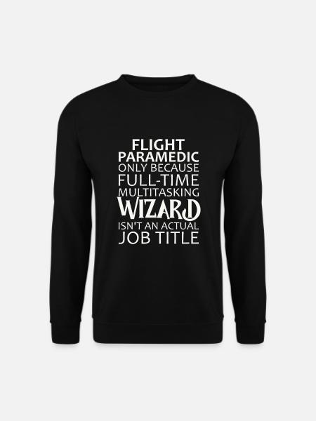 Flight Paramedic Wizard Luftrettung - Unisex Pullover - Schwarz