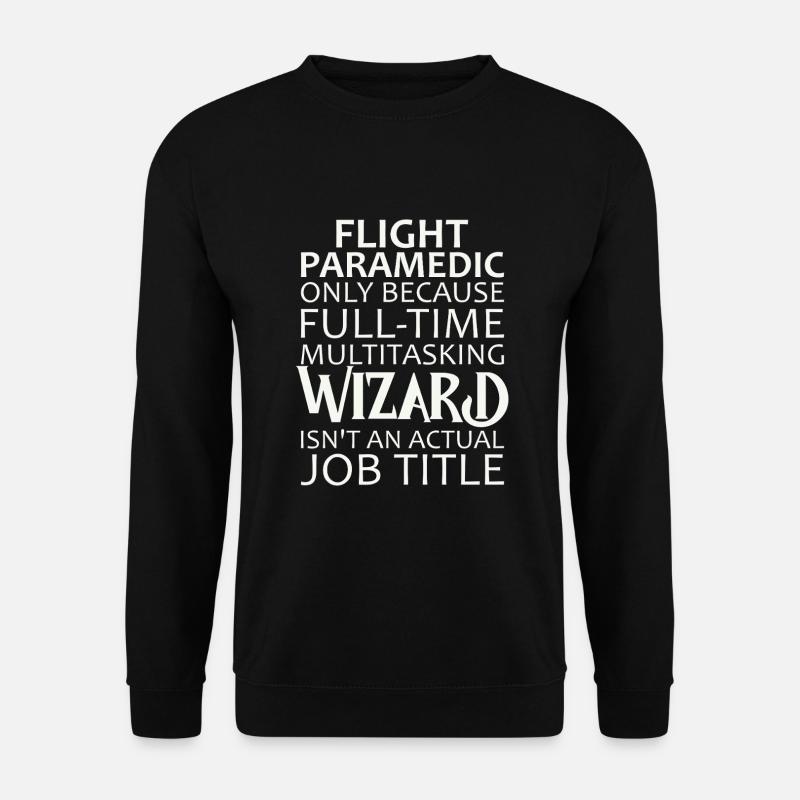 Flight Paramedic Wizard Luftrettung - Unisex Pullover - Schwarz