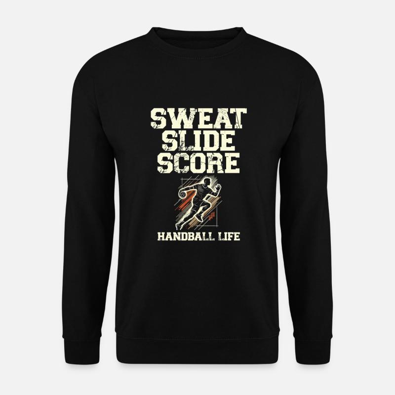 Sweat Slide Score Handball Leben Handball Sport - Unisex Pullover - Schwarz