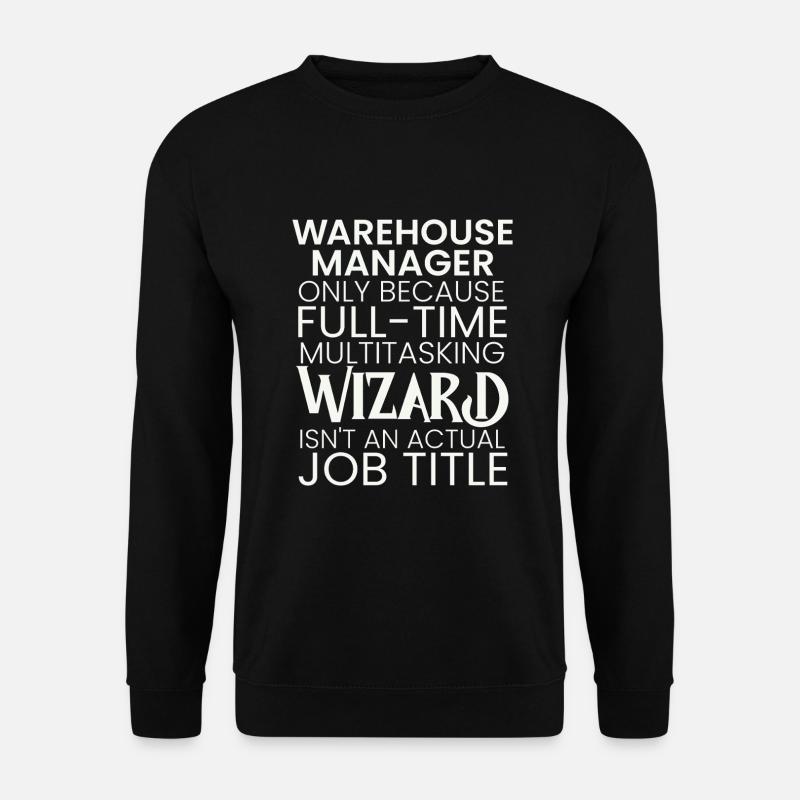 Warehouse Manager multitasking Wizard - Unisex Sweatshirt - black