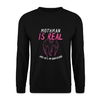 L’amour de Mothman pour les fans de Cryptid - Sweat-shirt Unisexe - noir - Devant - Alina (178cm) & Michal (187cm)