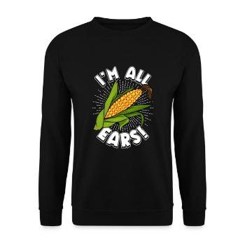 Je suis un amateur de maïs tout épi - Sweat-shirt Unisexe - noir - Devant - Alina (178cm) & Michal (187cm)