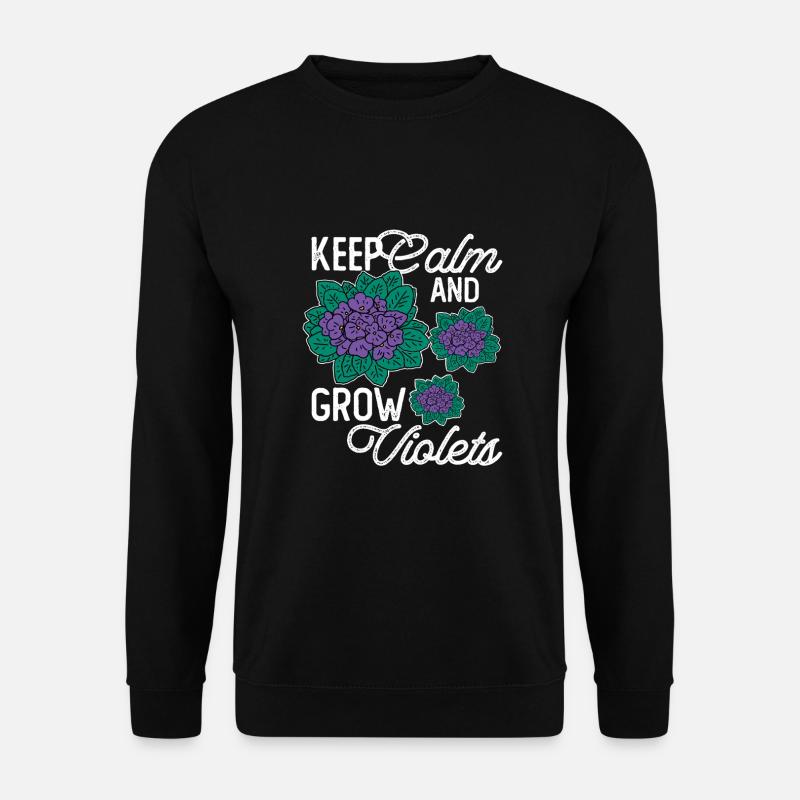 Veilchenliebe für Floristen Mit Humor - Unisex Pullover - Schwarz