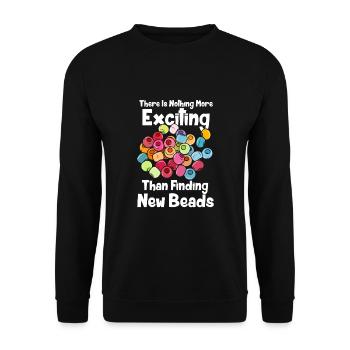 Enthousiasme pour le nouveau perlage - Sweat-shirt Unisexe - noir - Devant - Alina (178cm) & Michal (187cm)
