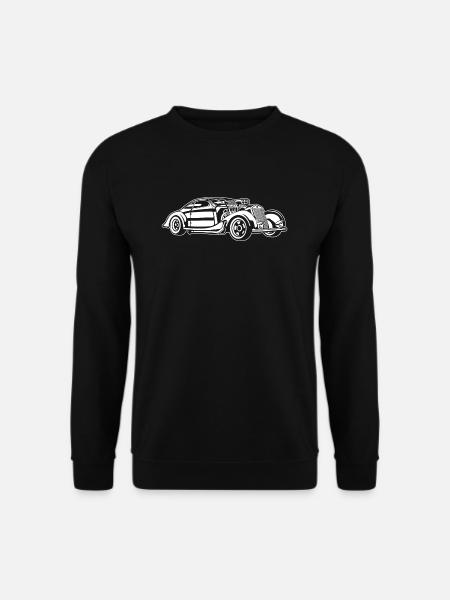 Hot Rod / Rad Rod 05_weiß - Unisex Pullover - Schwarz