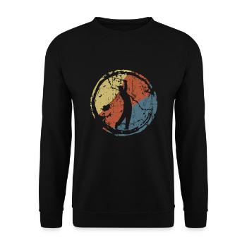 golf - Unisex Sweatshirt - black - Front - Alina (178cm) & Michal (187cm)