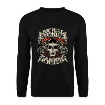 T-shirt Motard Motard 26 - Sweat-shirt Unisexe - noir - Devant - Alina (178cm) & Michal (187cm)