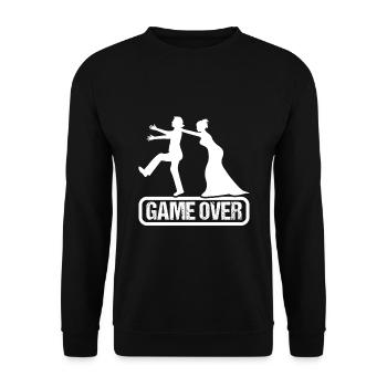 Jeu de mariage terminé - Sweat-shirt Unisexe - noir - Devant - Alina (178cm) & Michal (187cm)