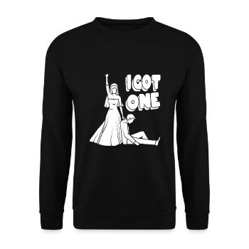 Hen party JGA - Unisex Sweatshirt - black - Front - Alina (178cm) & Michal (187cm)
