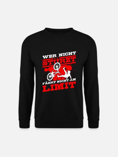 Mountainbike MTB Downhill - Unisex Pullover - Schwarz