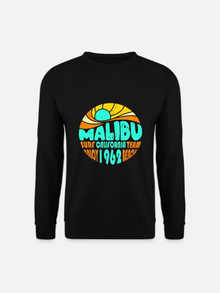 Malibu California Hippie - Unisex Pullover - Schwarz