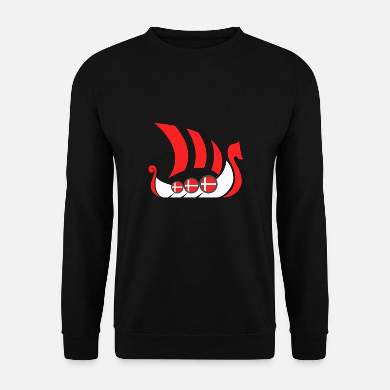 Dänemark Wikinger - Unisex Pullover - Schwarz
