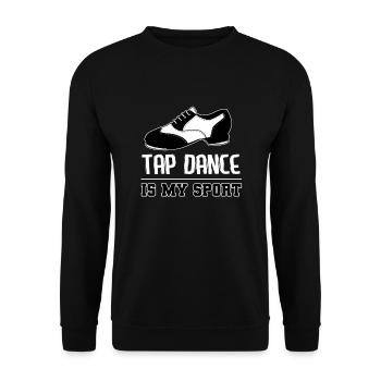 Stepptanz ist mein Sport Fersenschuh Ballsaal Mädchen süß - Unisex Pullover - Schwarz - Vorne - Alina (178cm) & Michal (187cm)