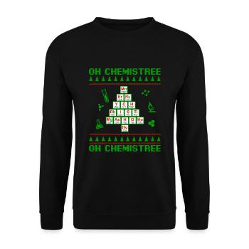 Oh Chemistree Chimie Noël - Sweat-shirt Unisexe - noir - Devant - Alina (178cm) & Michal (187cm)