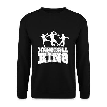 Handballer roi handballer - Sweat-shirt Unisexe - noir - Devant - Alina (178cm) & Michal (187cm)