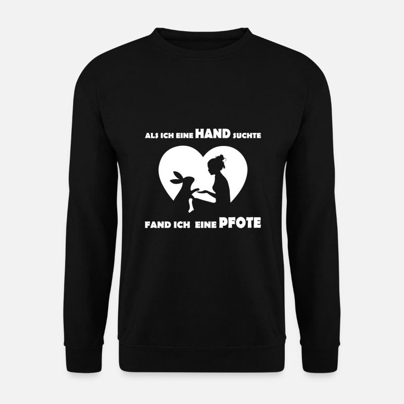 Hasen Freund süß Spruch - Unisex Pullover - Schwarz