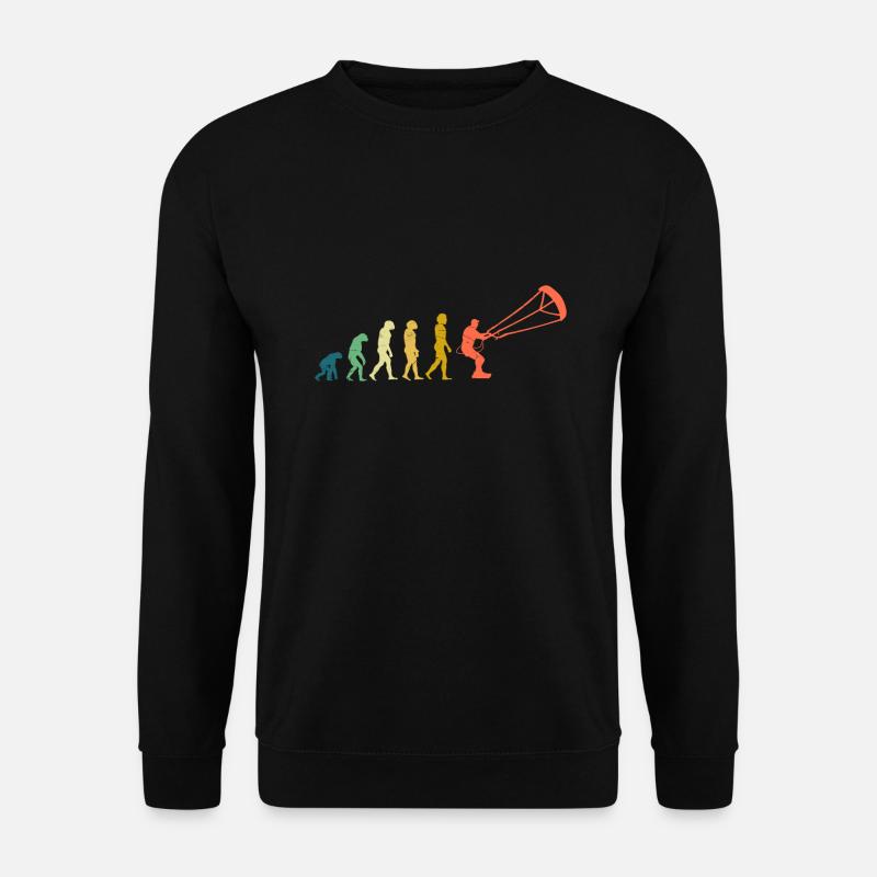 Kitesurfers Evolution Kite Kitesurfing - Unisex Sweatshirt - black