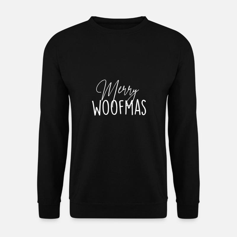 Merry Woofmas - Unisex Pullover - Schwarz