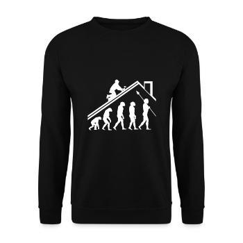 Cadeau évolution couvreur - Sweat-shirt Unisexe - noir - Devant - Alina (178cm) & Michal (187cm)