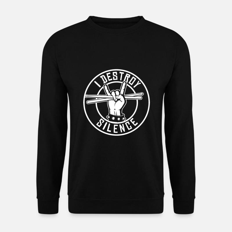 Schlagzeuger Drumsticks - Unisex Pullover - Schwarz