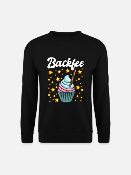 Backfee Hobbybäcker Bäckerin Backen Cupcake Muffin - Unisex Pullover - Schwarz