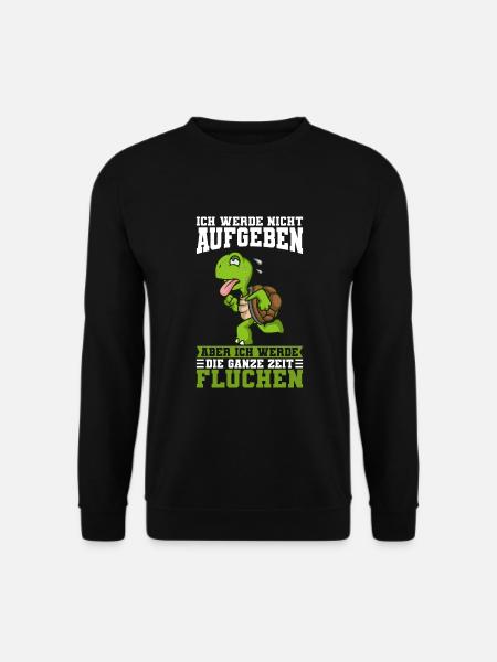 Laufen Ich Werde Nicht Aufgeben Läufer Schildkröte - Unisex Pullover - Schwarz