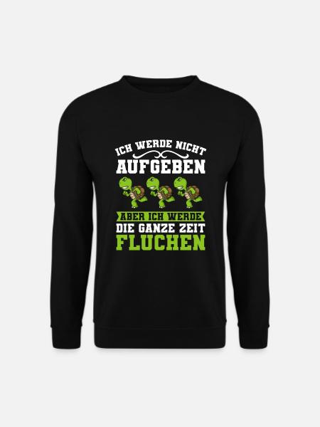 Laufen Ich Werde Nicht Aufgeben Läufer Schildkröte - Unisex Pullover - Schwarz