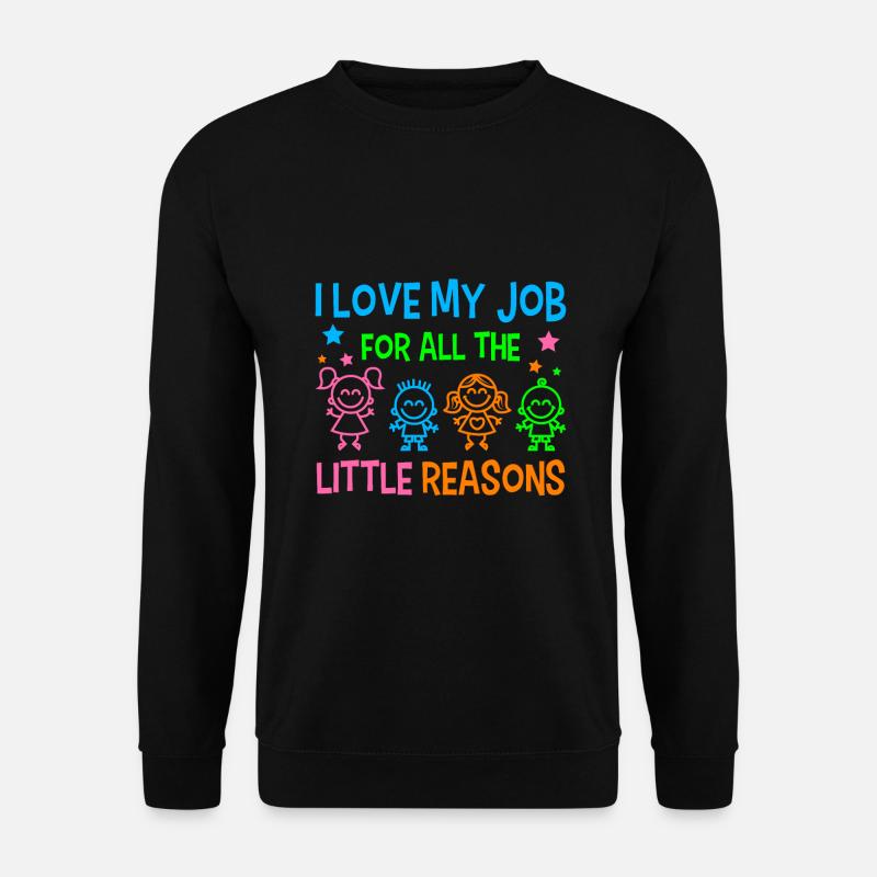 Erzieher Kinder Krabbelgruppe Tagesmutter Kita - Unisex Pullover - Schwarz