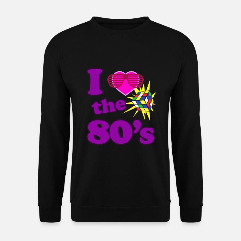 80s costume retro - Unisex Sweatshirt - black