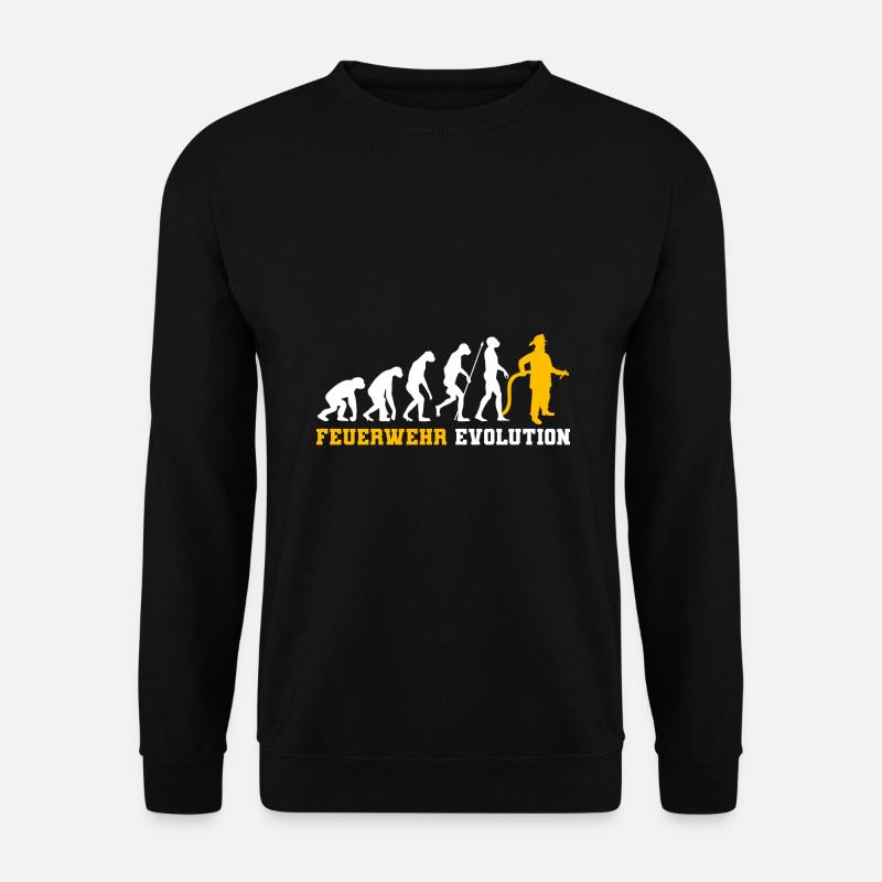Firefighters evolution gift - Unisex Sweatshirt - black